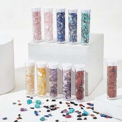 240G 12 Style Natural & Synthetic Mixed Gemstone Beads G-NB0003-23-1