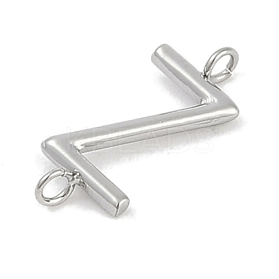 304 Stainless Steel Letter Connector Charms LS-STAS-M108-01P-26-1