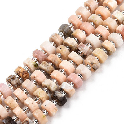 Natural Pink Opal Beads Strands G-N327-07K-1