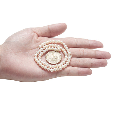 Natural Cultured Freshwater Pearl Beads Strands A23WT011-1
