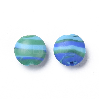 Handmade Frosted Lampwork Beads LS-LAMP-H058-03-1