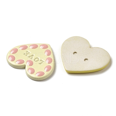 Valentine's Day Opaque Resin Cabochons RESI-F050-11-1