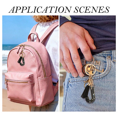 1Pc Resin Letter Keychains KEYC-TADJ0001-09J-1