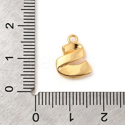 Brass Micro Pave Cubic Zirconia Charms KK-C117-12G-S-1