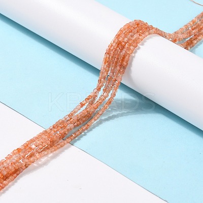 Natural Sunstone Beads Strands G-K315-A06-1