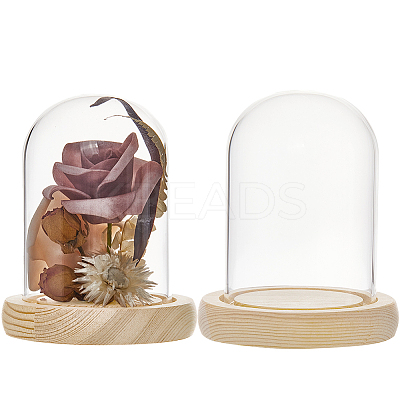 Glass Dome Cover AJEW-SC0001-61A-1
