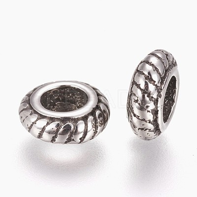 304 Stainless Steel European Beads STAS-E432-05AS-1