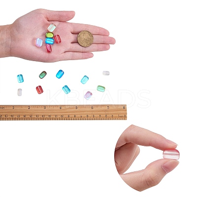 48Pcs 8 Colors Synthetic Moonstone Beads Strands G-SZ0001-05-1