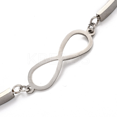 Tarnish Resistant 201 Stainless Steel Link Bracelets STAS-F025-11-1