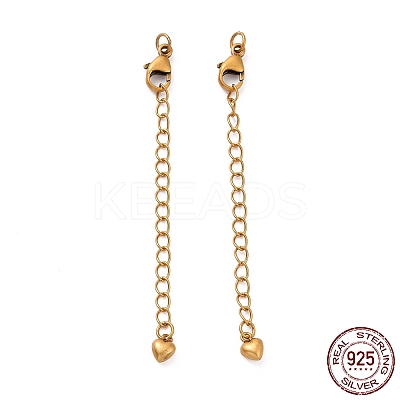 925 Sterling Silver Chain Extenders STER-D036-28AG-1