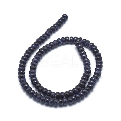 Synthetic Blue Goldstone Beads Strands G-G793-19A-02-1