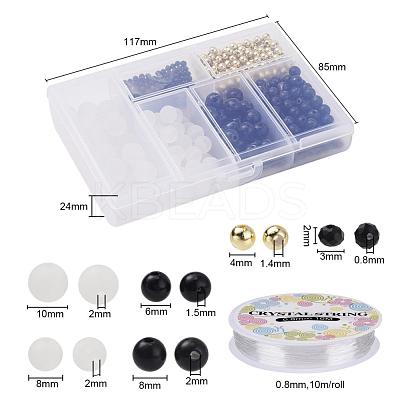 DIY Round Beads Bracelets Making Kit DIY-YW0004-32-1