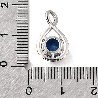925 Sterling Silver Pave Cubic Zirconia Pendants STER-V001-03P-09-1
