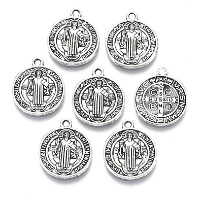 Tibetan Style Alloy Pendants TIBEB-A9489-AS-LF-1