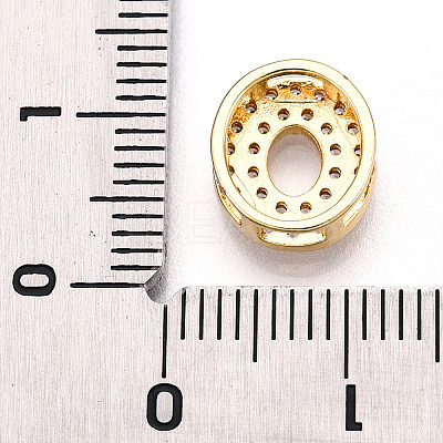 Brass Micro Pave Cubic Zirconia Charms KK-N254-217G-O-1