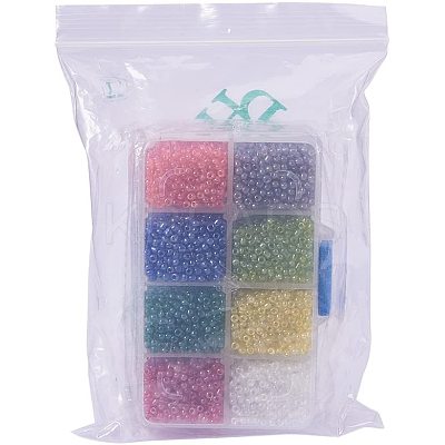 8/0 Round Glass Seed Beads SEED-PH0006-3mm-02-1