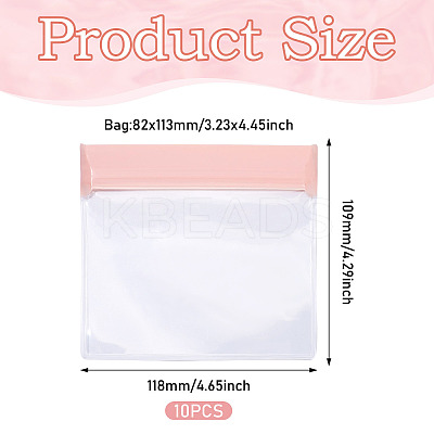 10Pcs Rectangle EVA Resealable Packaging Bags ABAG-TA0001-28D-1