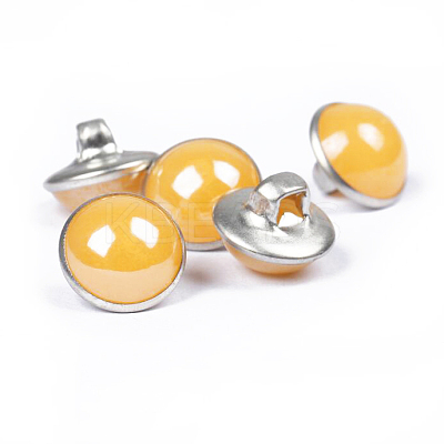 Resin Shank Buttons BUTT-WH0016-04P-03-1