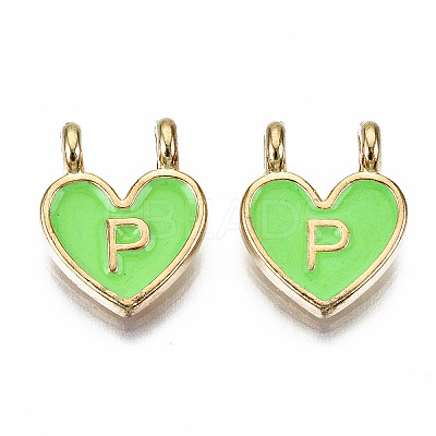 Alloy Enamel Charms ENAM-T012-02P-RS-1