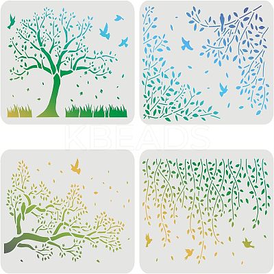 PET Hollow out Drawing Painting Stencils Sets for Kids Teen Boys Girls DIY-WH0172-454-1