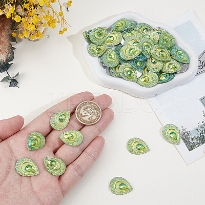 50Pcs Resin Cabochons CRES-GF0001-07B-1