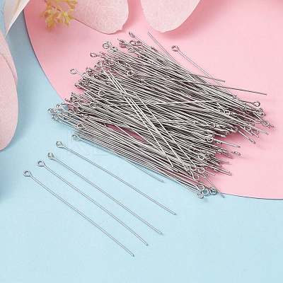 304 Stainless Steel Eye Pins STAS-YW0001-66-1