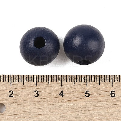 Wood European Beads WOOD-M014-01P-1