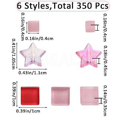 Gradient Color Glass Mosaic Tiles MOSA-WH0001-05D-1