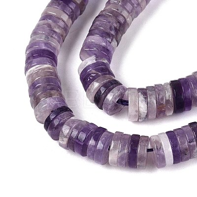 Natural Amethyst Beads Strands G-T142-6mm-12-1