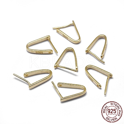 925 Sterling Silver Pendant Bails STER-L057-080A-G-1