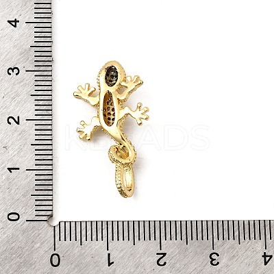 Brass Micro Pave Cubic Zirconia Pendants KK-I360-046G-1