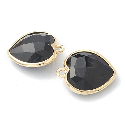 Natural Obsidian Pendants X-G-B009-03G-E-1