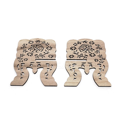 Wooden Lesser Bairam Book Stand Holder for Koran ODIS-WH0025-41A-1