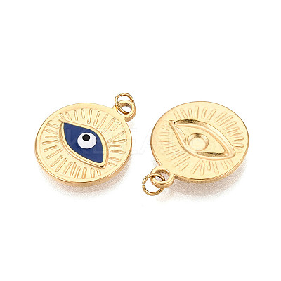 304 Stainless Steel Enamel Pendants STAS-T069-59-1