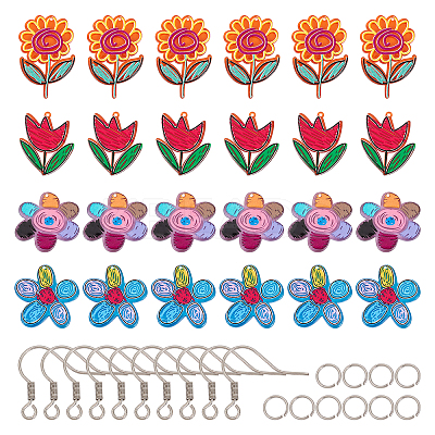 DIY Dangle Earring Making Kits DIY-FH0002-80-1