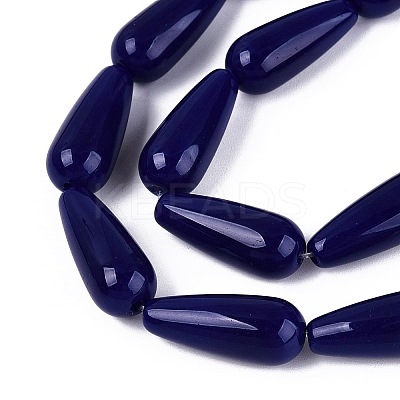 Opaque Glass Beads Strands GLAA-Q113-03A-C05-1