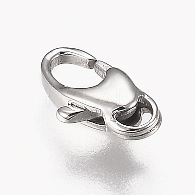 Tarnish Resistant Polished 316 Surgical Stainless Steel Lobster Claw Clasps STAS-Z013-05B-1