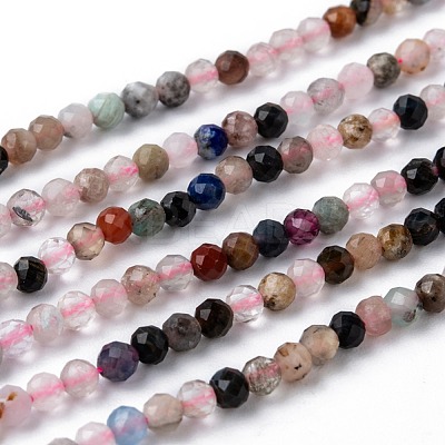 Natural Mixed Stone Beads Strands X-G-T108-39-1
