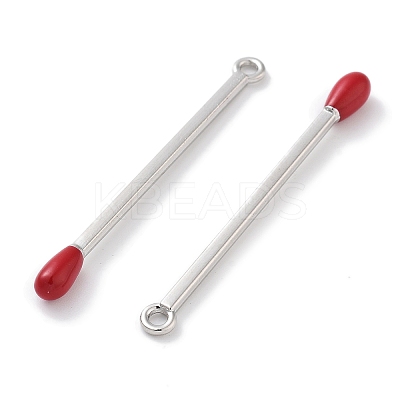 Rack Plating Alloy Enamel Pendants PALLOY-F311-07P-1