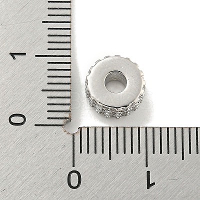 Rack Plating Brass with Cubic Zirconia Beads KK-B091-04B-04P-1
