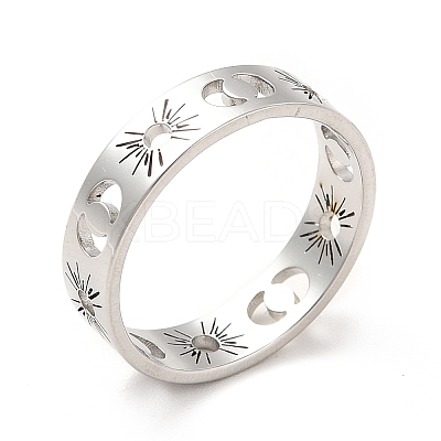201 Stainless Steel Finger Rings for Women LS-RJEW-M013-01P-1-1