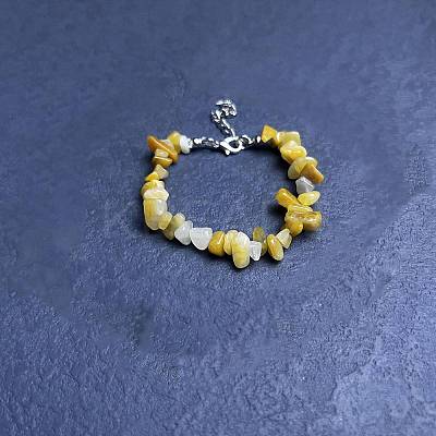 Natural Topaz Jade Chip Beaded Bracelets for Women IW6789-64-1