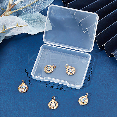 Brass Micro Pave Cubic Zirconia Pendants KK-BBC0003-39-1
