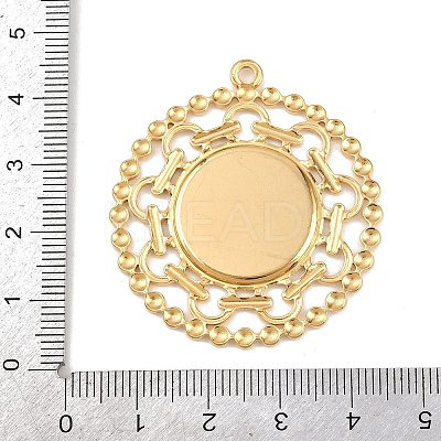 Printed 304 Stainless Steel Pendants STAS-C146-06G-02-1