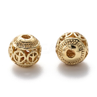 Alloy Hollow Beads PALLOY-P238-21G-RS-1