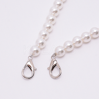 White Acrylic Round Beads Bag Handles LS-FIND-TAC0006-24D-01-1