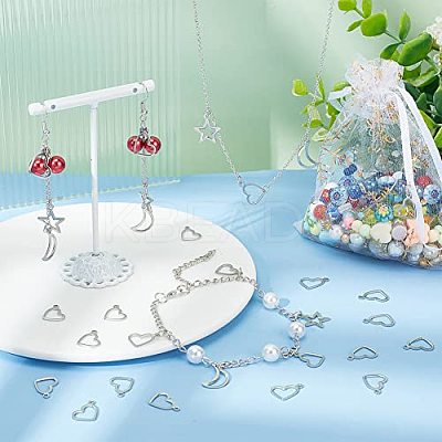 304 Stainless Steel Open Pendants STAS-UN0046-76-1