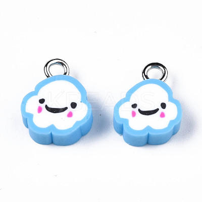 Handmade Polymer Clay Charms CLAY-N006-37B-01C-1