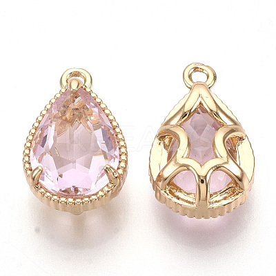 Transparent Glass Pendants X-GLAA-R212-11C-1