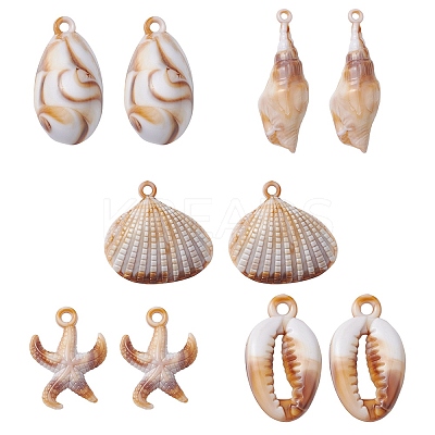20Pcs 5 Style Acrylic Pendants OACR-YW0001-60-1